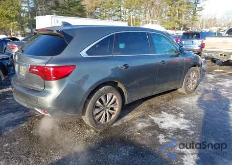 2014 Acura Mdx Technology Package из США, поврежденный, VIN 5FRYD4H48EB024804